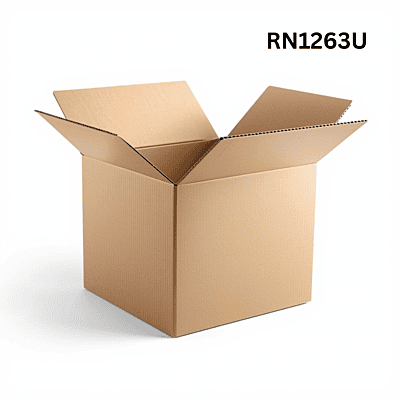 RN1263U - Universal Corrugated Box - 3 Ply - Strong  - 33.7X30X16 cm / 13.3X11.  8X6.3 inch - OD