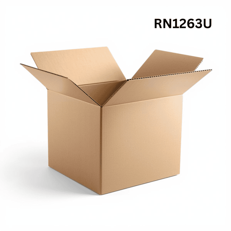 RN1263U - Universal Corrugated Box - 3 Ply - Strong  - 33.7X30X16 cm / 13.3X11.  8X6.3 inch - OD