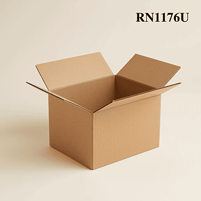 RN1176U - Universal Corrugated Box - 3 Ply - Strong  - 15X13X6 cm / 6X5.1X2.3 inch  - OD